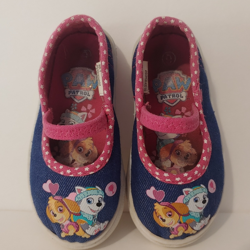 Paw Patrol Baby Toddler Slip On Shoes Size 6